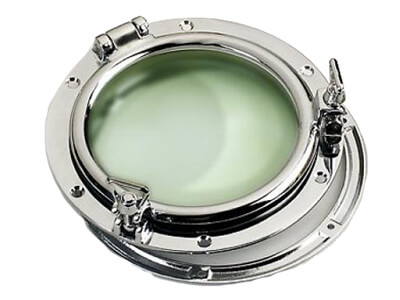 Einbau-Bullaugen verchromt aus Messing