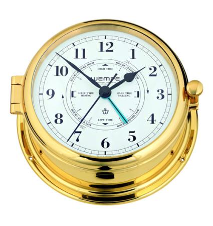 WEMPE Tidenuhr mit Tiden-Anzeige Ø 185 mm - Messing