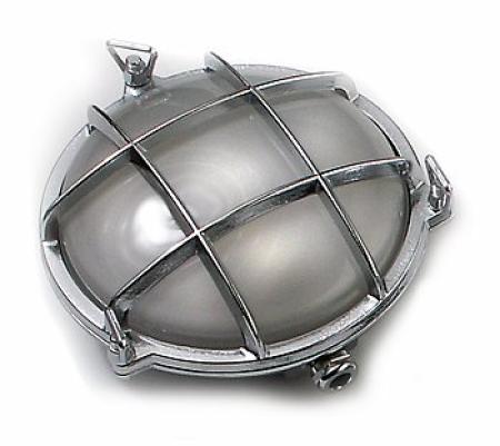 Verchromte Gitterlampe rund Ø 190 mm