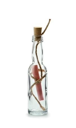 Mini-Flaschenpost - aus Glas