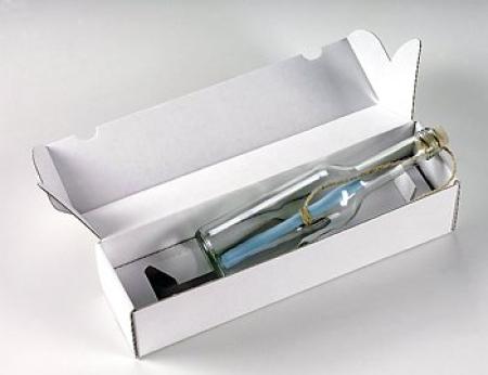 Flaschenpost - aus Glas 350 ccm - in weißem Karton
