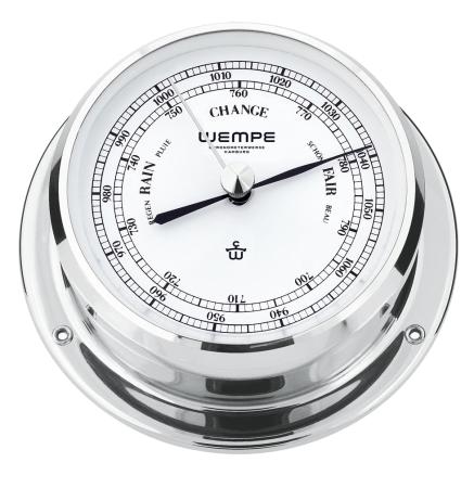 WEMPE Serie SKIFF - Barometer Ø 110 mm - Verchromt