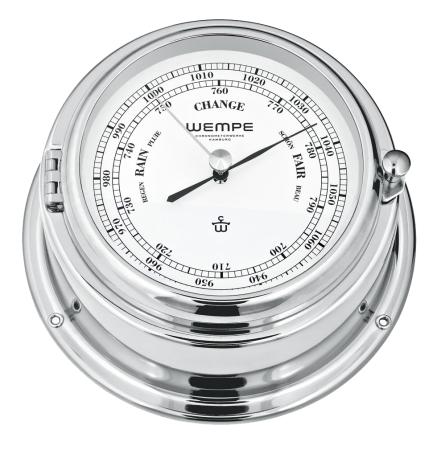 WEMPE Barometer Ø 150 mm - Verchromt