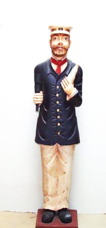 Standfigur Kapitän Petersen - Höhe 160 cm
