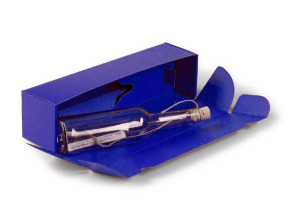 Flaschenpost - aus Glas 350 ccm - in blauem Karton