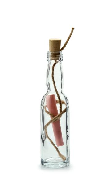 Mini-Flaschenpost - aus Glas