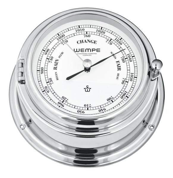 WEMPE Barometer Ø 150 mm - Verchromt