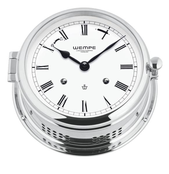 WEMPE Mechanische Glasenuhr Ø 185 mm - verchromt