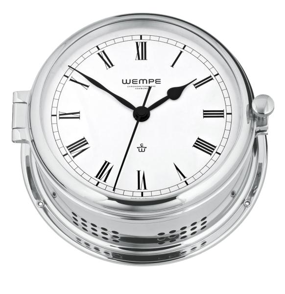 WEMPE Tidenuhr mit Tiden-Anzeige Ø 185 mm - verchromt