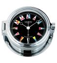 WEMPE Serie REGATTA - Uhr mit Flaggenzifferblatt Ø 140 mm - CORUM - verchromt