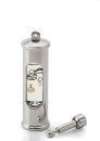 Galilei - Thermometer komplett mit Wandhalter /Edelstahl poliert