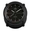 WEMPE Serie Navigator II - Schiffs-Uhr Ø 130 mm - Alu schwarz